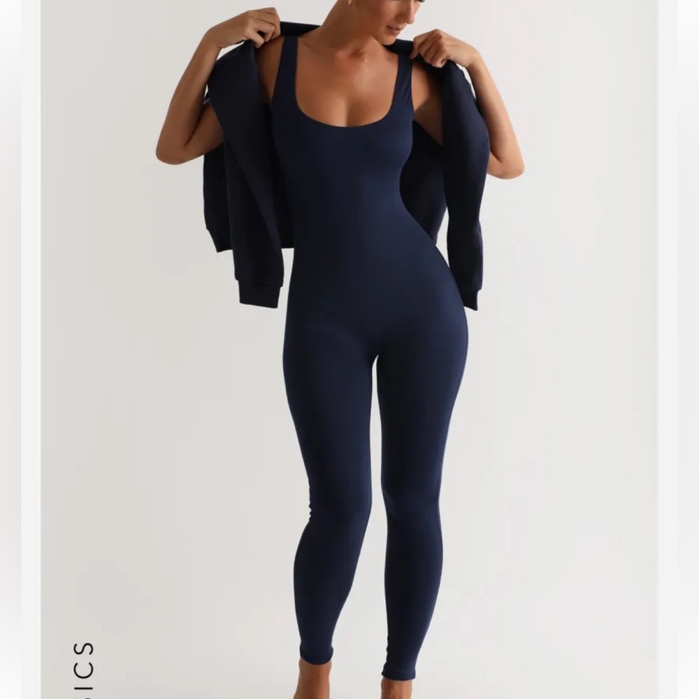 Deep Scoop Open Back Jumpsuit